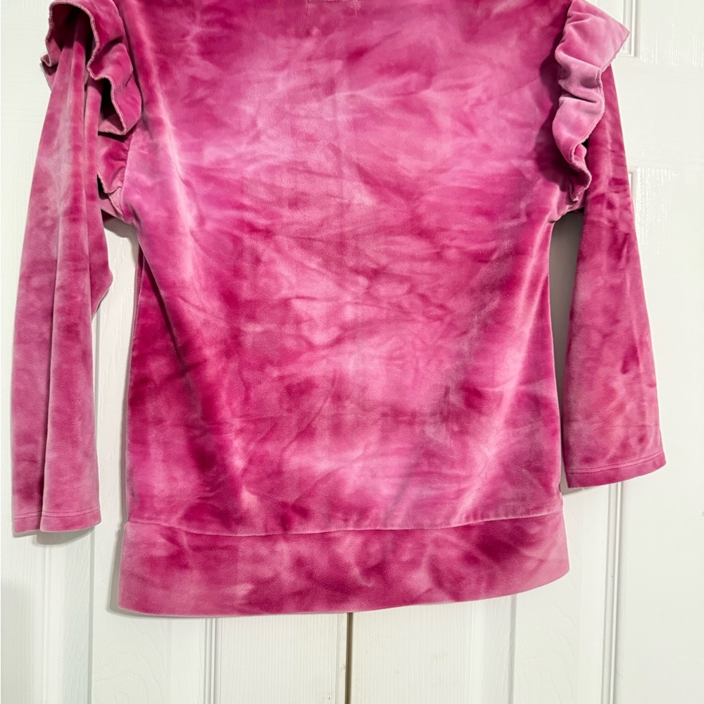 Pink Ruffled Kids Sweatshirt - Picture 2 of 2